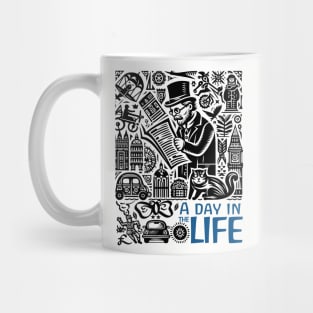 A day in life, Sgt Pepper lonely hearts, beatles tshirt, merch, Mug